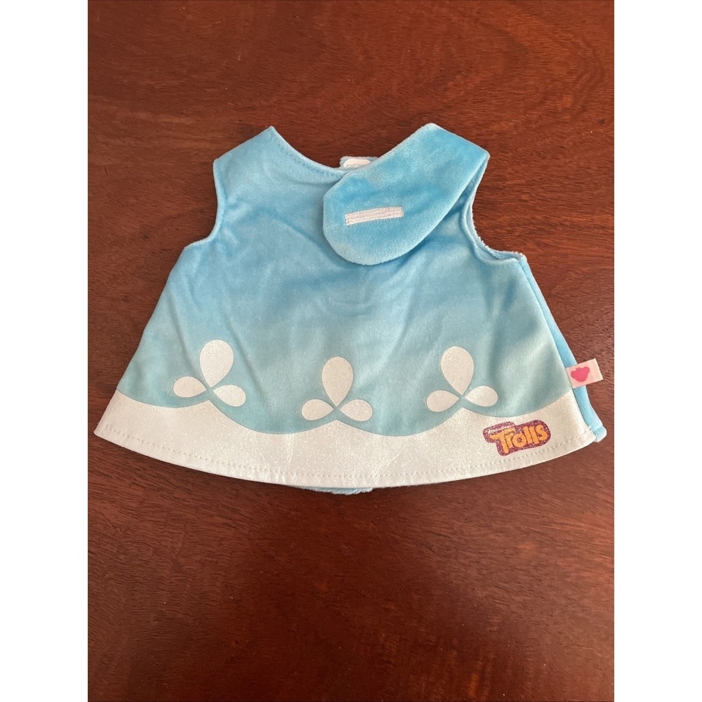 Build a Bear POPPY TROLLS Blue Dress Outfit Teddy Girl Clothes Costume 12F